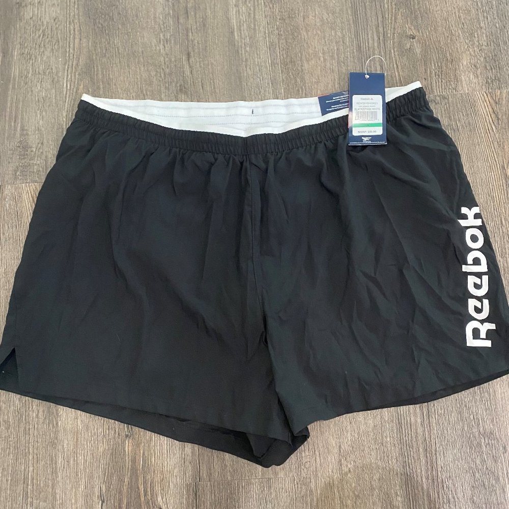 shorts reebok black sz 1x sport